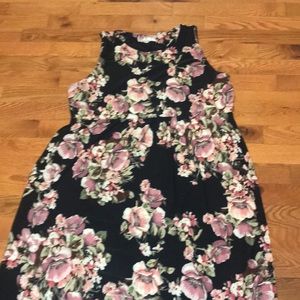 Floor length sleeveless dress